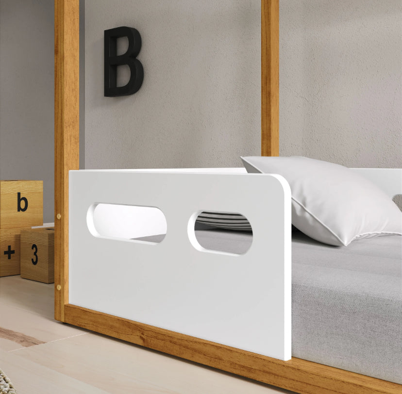 Cama Matic Liv 1900 Laq. Blanco Soft/Freijo