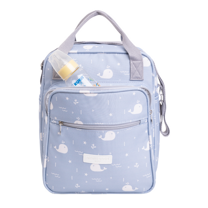 Bolso Maternidad Mediano Fundo Do Mar Azul