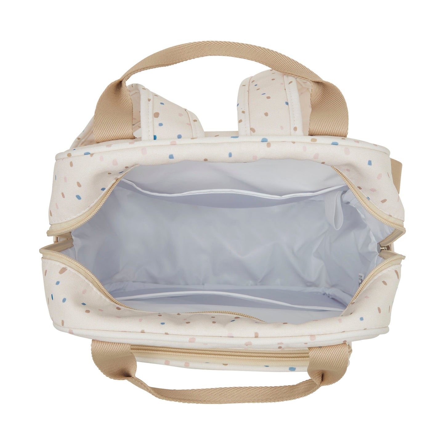 Mochila Maternidad Mediana Confete Marfim