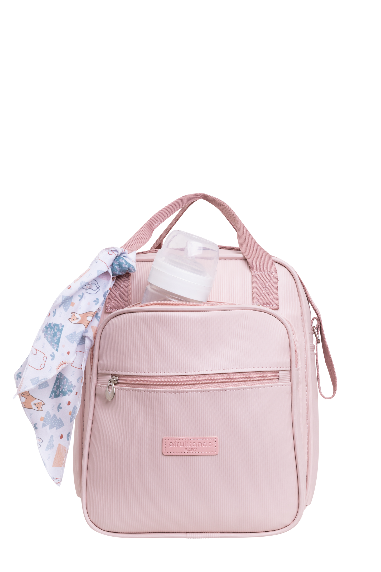 Kit Arco Iris Rosa Bolso Grande + Bolso Mediano + Mochila