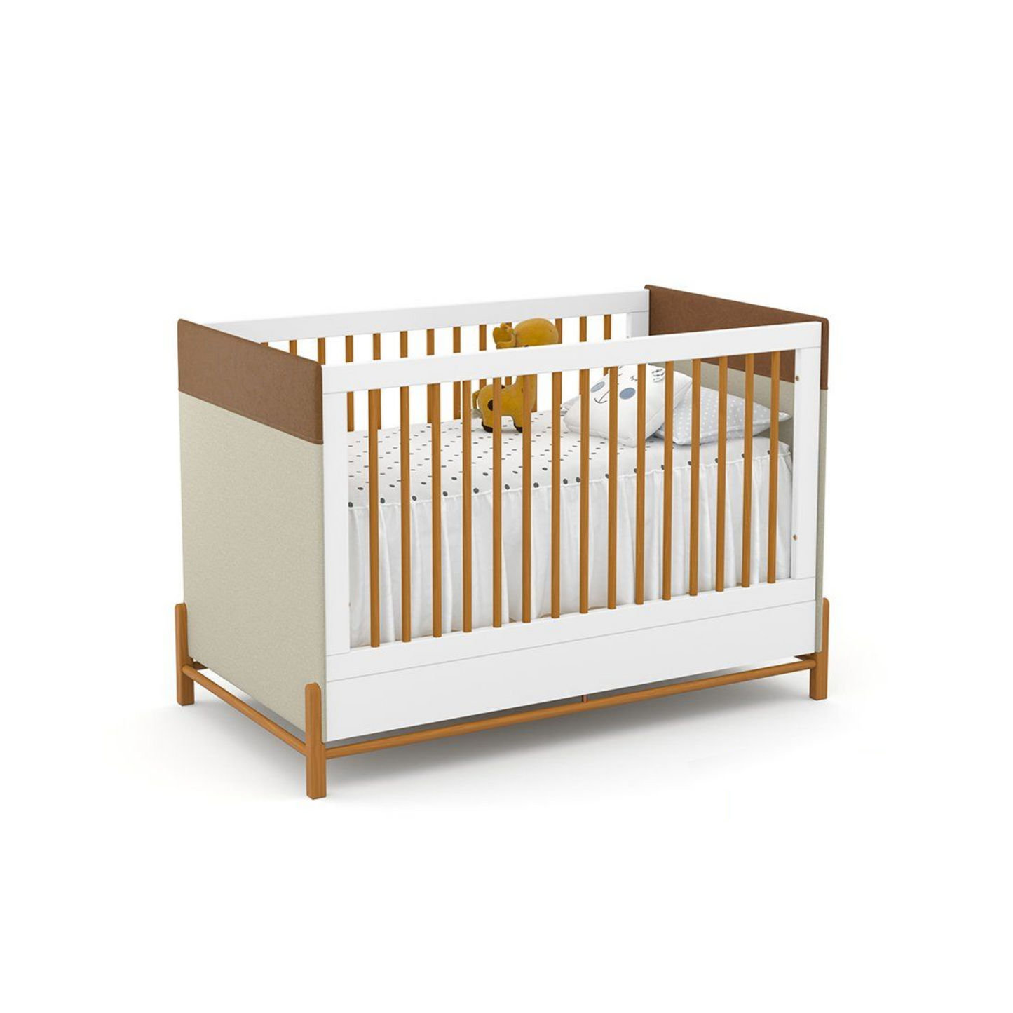 Cuna Matic Tess Laqueado Blanco Soft/Eco Wood