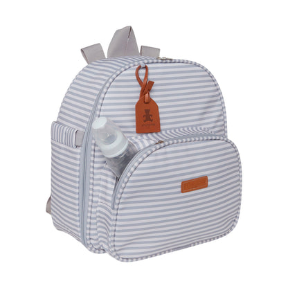 Mochila Maternidad Mediana Con Bolsillo Térmico Crescer Gris