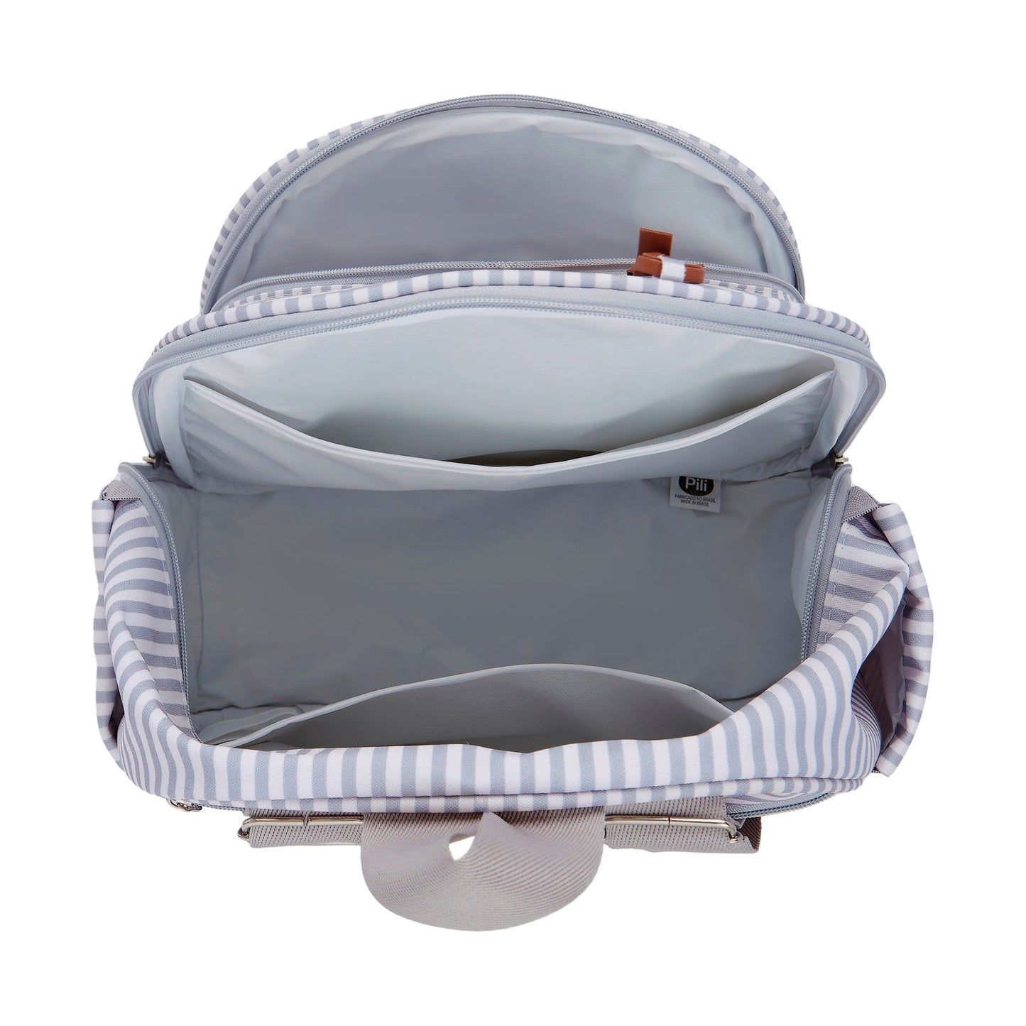 Mochila Maternidad Mediana Con Bolsillo Térmico Crescer Gris