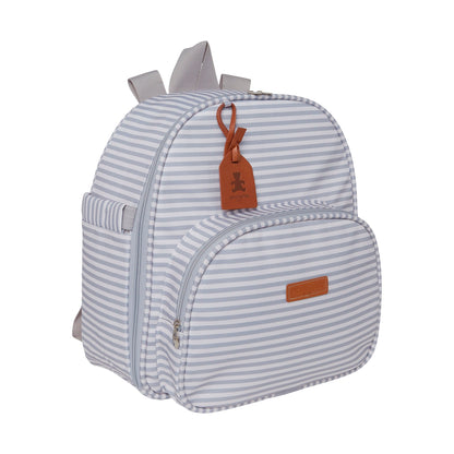Mochila Maternidad Mediana Con Bolsillo Térmico Crescer Gris