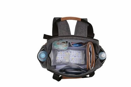 Mochila Maternidad Grande Aconchego Gris