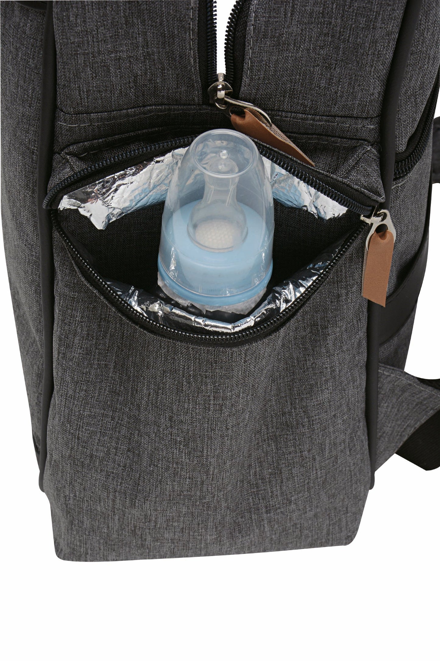 Mochila Maternidad Grande Aconchego Gris