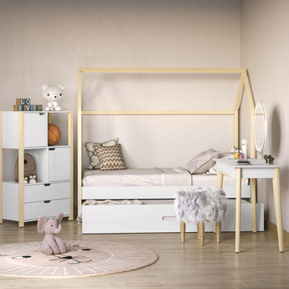 Armario Organizador Matic Kids Liv Laq. Blanco Soft/Natural