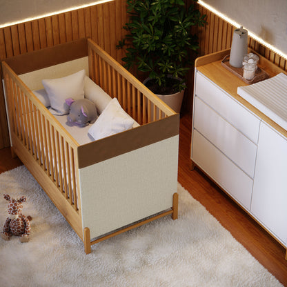 Cuna Matic Tess Laqueado Freijo/Eco Wood