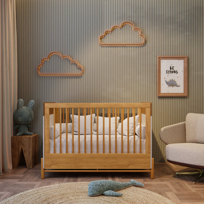 Cuna Matic Tess Laqueado Freijo/Eco Wood