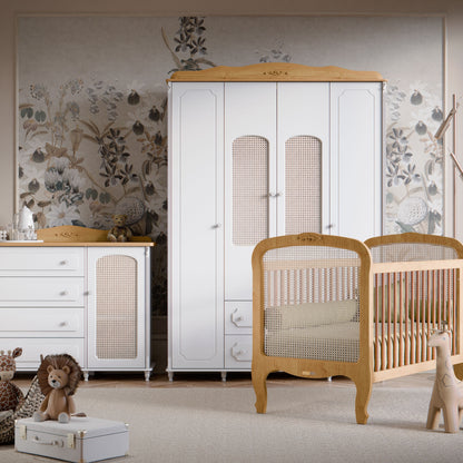 Cómoda Matic Provence Laqueado Blanco Soft/Freijo