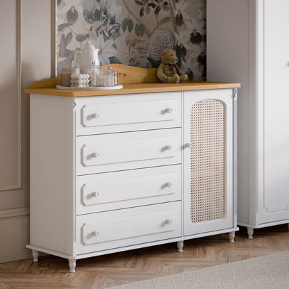 Cómoda Matic Provence Laqueado Blanco Soft/Freijo