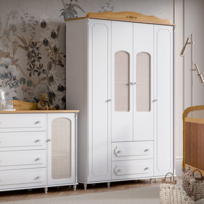 Cómoda Matic Provence Laqueado Blanco Soft/Freijo