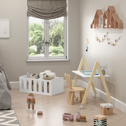 Mini Cuna Matic Liv Laq. Blanco Soft/Natural