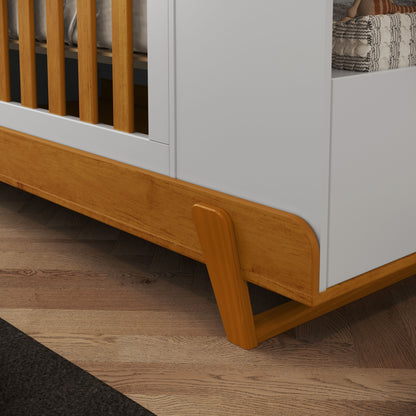 Cuna Matic Maxx Laqueado Blanco Soft/Freijo/Eco Wood