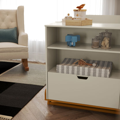 Cuna Matic Maxx Laqueado Off White/Freijo/Eco Wood