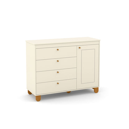 Cómoda Matic Zupy Laq. Off White/Eco Wood