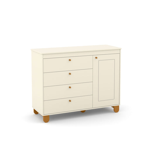 Cómoda Matic Zupy Laq. Off White/Eco Wood