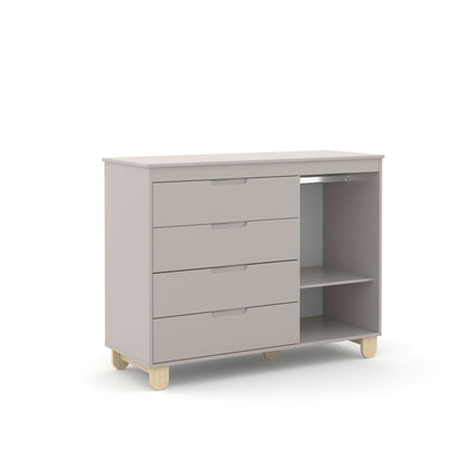 Cómoda Matic Zupy Clean Laq. Gris/Natural