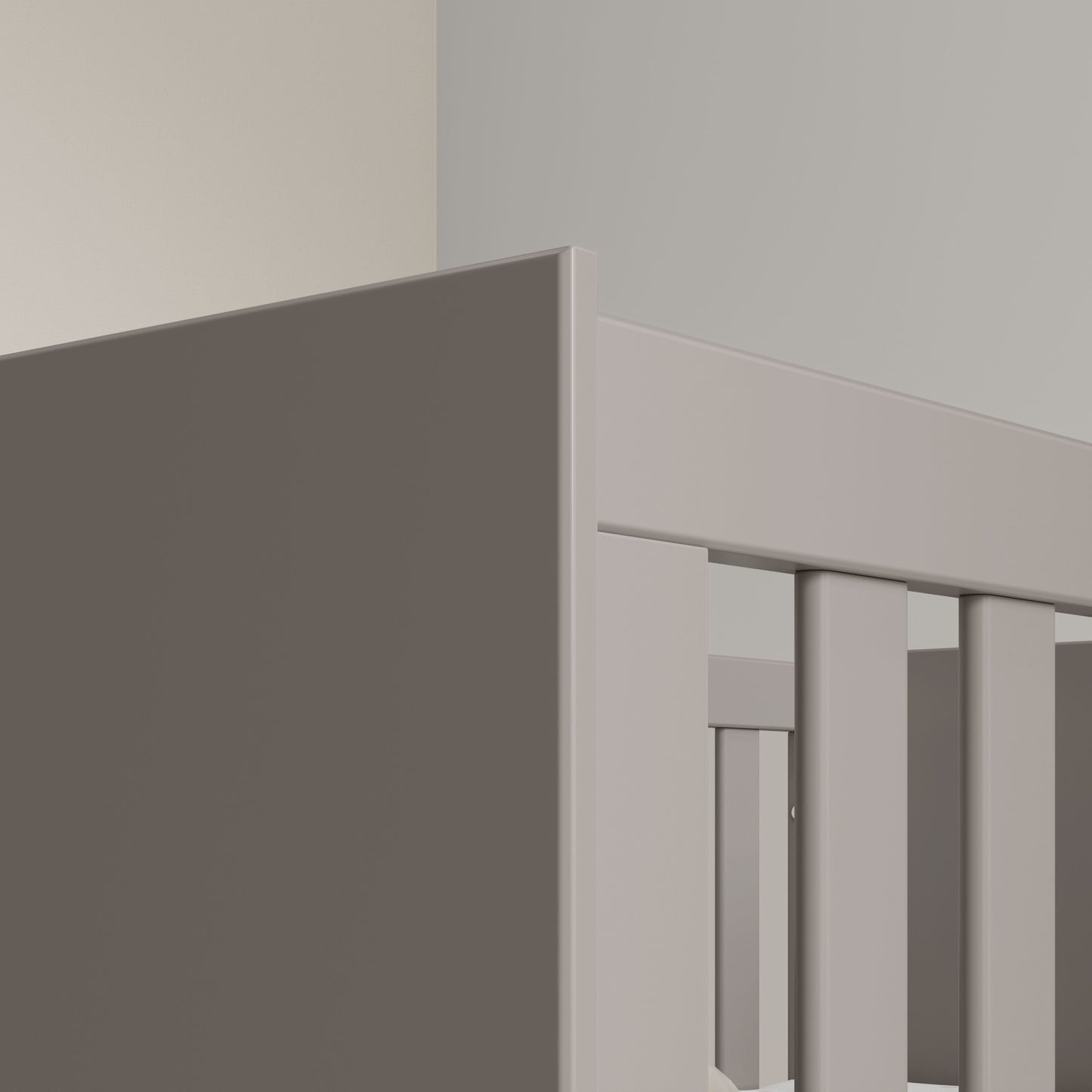 Cuna Matic Zupy New Laqueado Gris/Natural