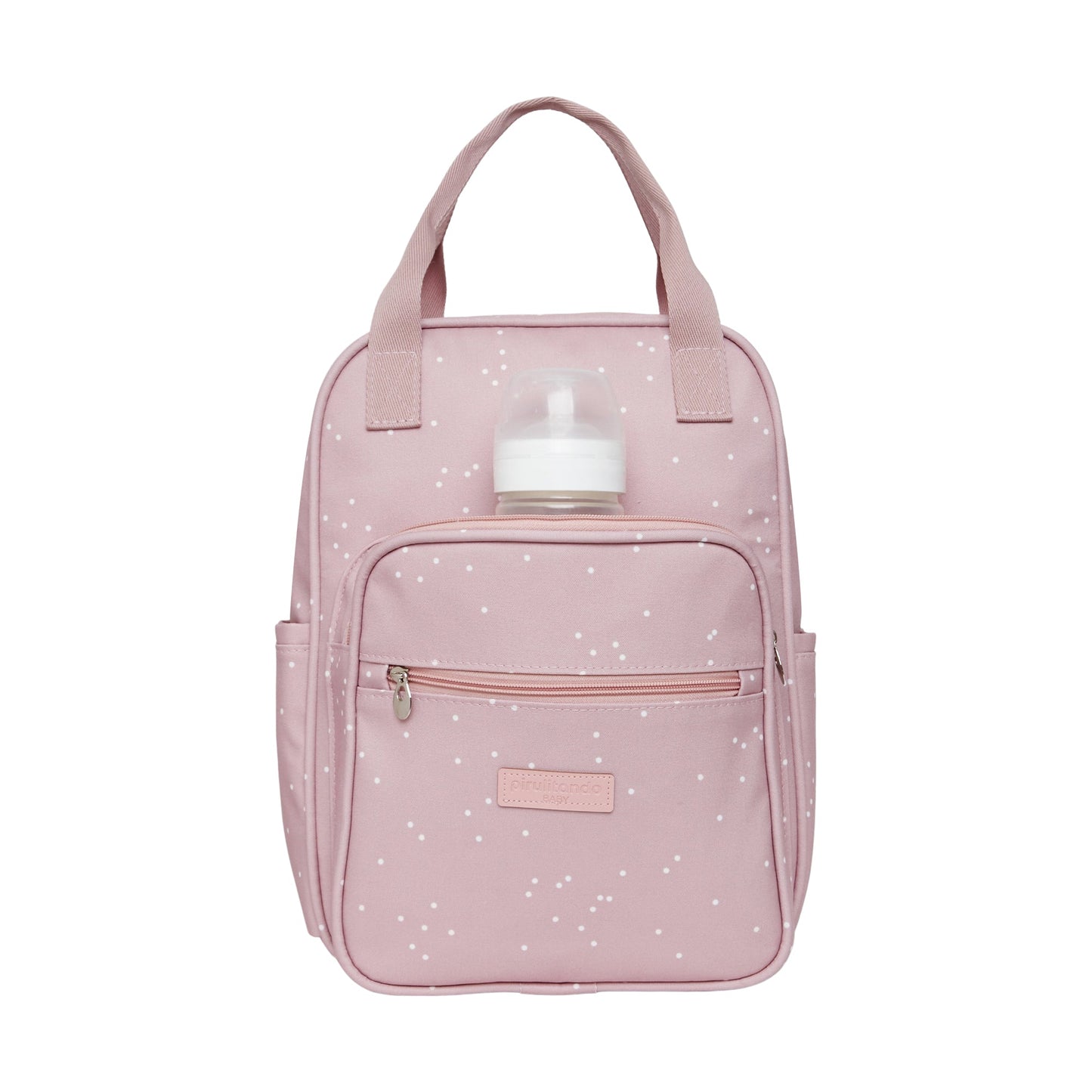 Mochila Maternidad Con Bolsillo Térmico Bolinhas Rose