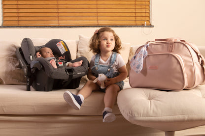 Kit Arco Iris Rosa Bolso Grande + Bolso Mediano + Mochila