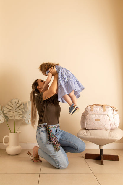 Bolso Maternidad Grande Confete Marfim