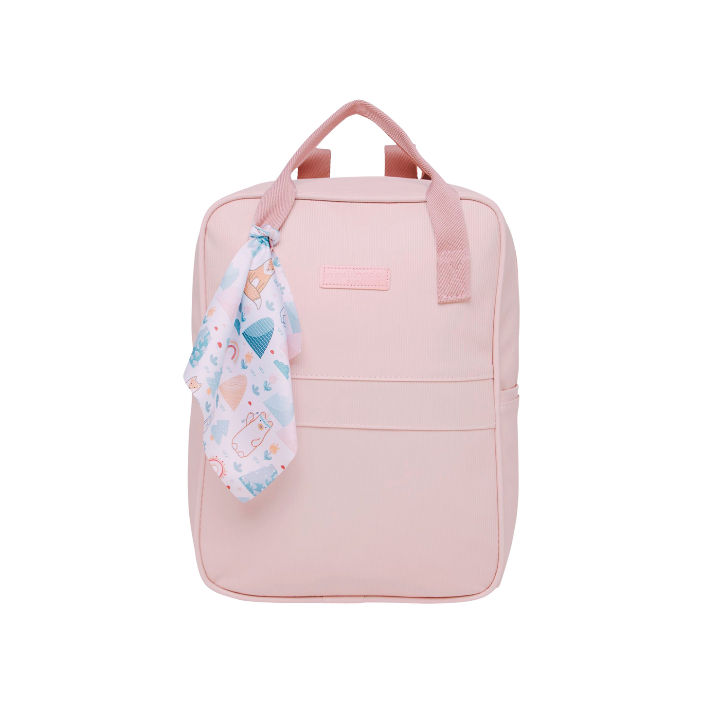 Mochila Maternidad Mediana Arco Iris Rosa