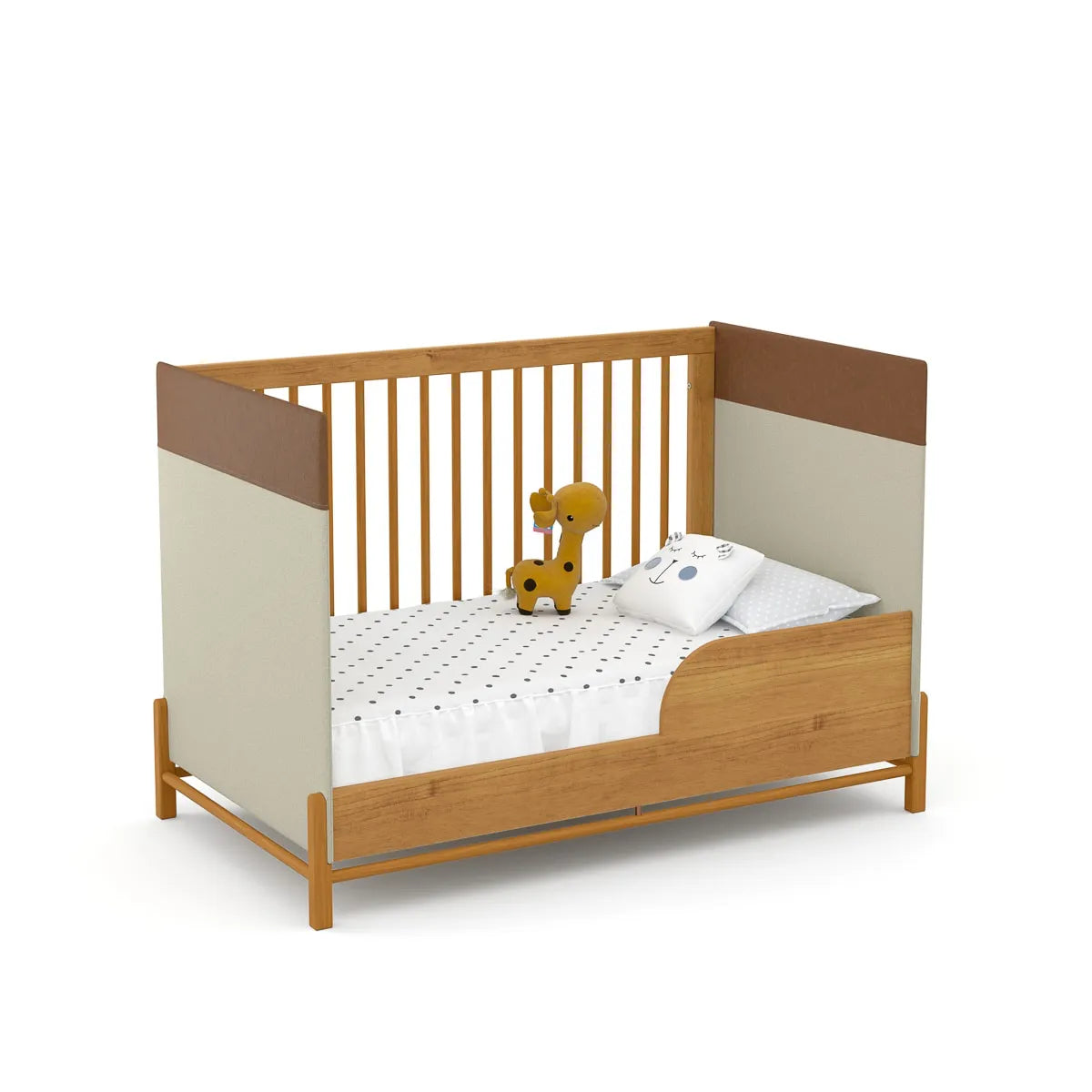 Cuna Matic Tess Laqueado Freijo/Eco Wood