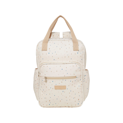Mochila Maternidad Mediana Confete Marfim